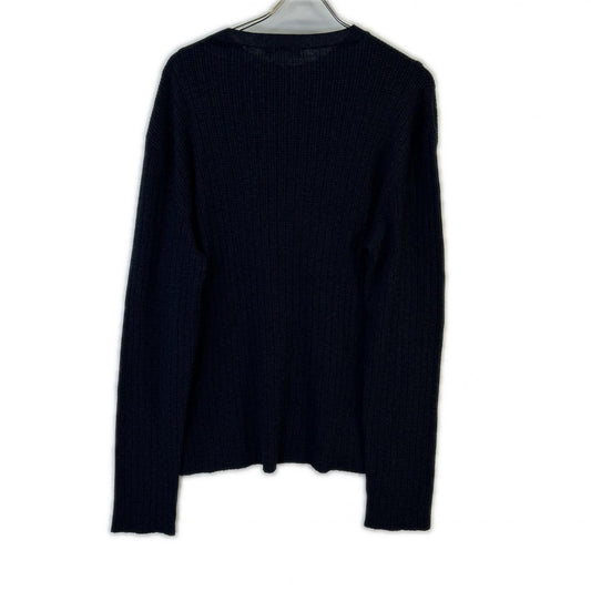 THE ROW Cotton Cashmere Knit Sweater Navy Size S