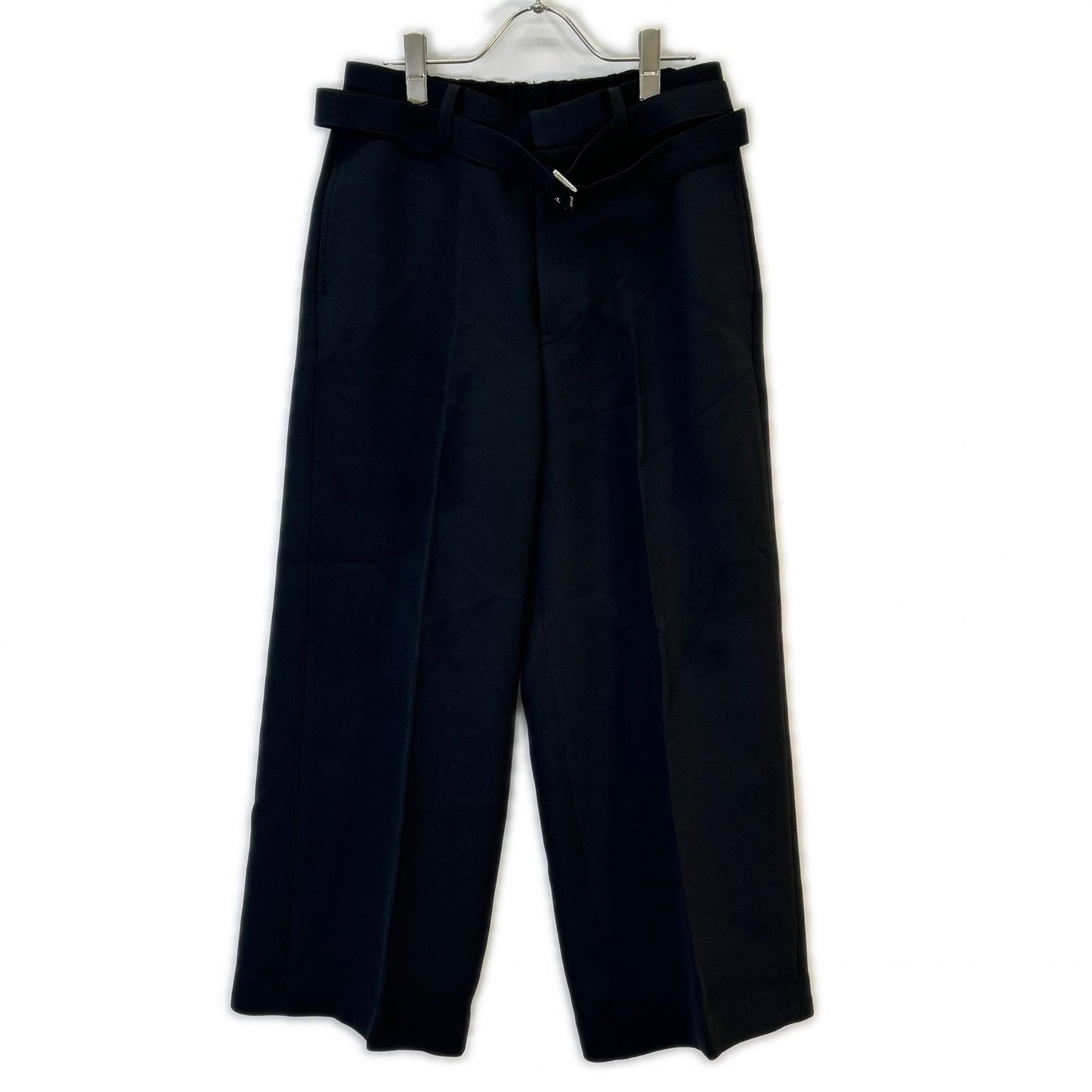 sacai 25SS Belted Center Press Slacks Black Size 1