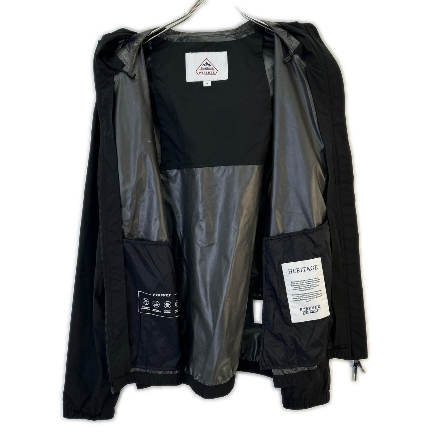 PYRENEX ENSURE Black Zip-Up Jacket Size M