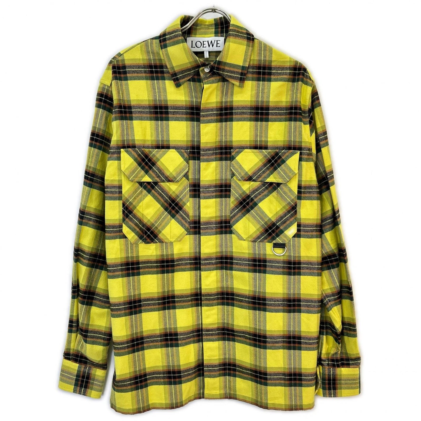 LOEWE 21AW Check Oversized Yellow Size 44