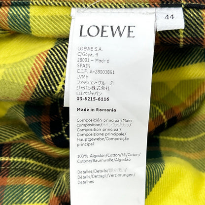 LOEWE 21AW Check Oversized Yellow Size 44