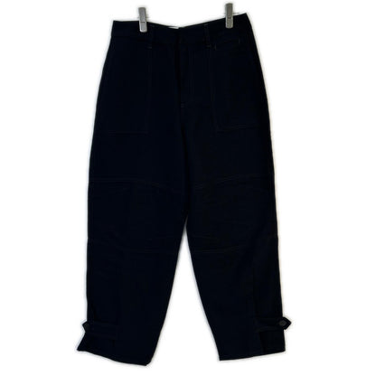 LOEWE x Paula's Ibiza Linen Blend Pants Black Size 38