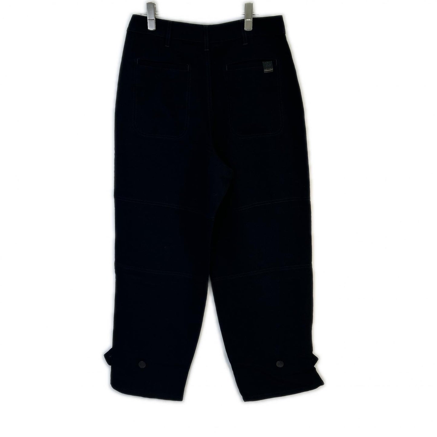 LOEWE x Paula's Ibiza Linen Blend Pants Black Size 38