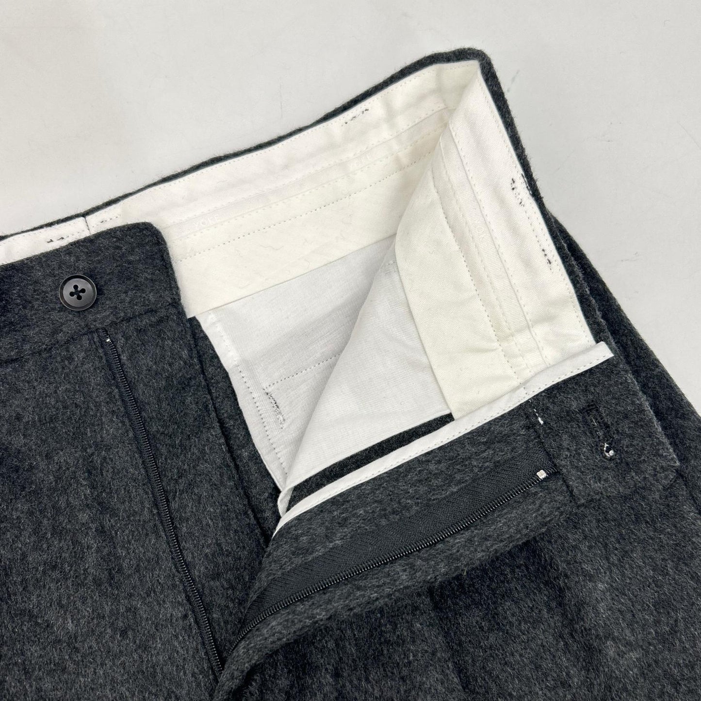 YOAK 24AW Brewed Protein Blend Wool Wide Gray Size 2