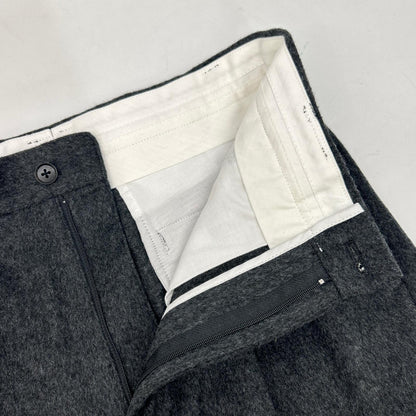 YOAK 24AW Brewed Protein Blend Wool Wide Gray Size 2