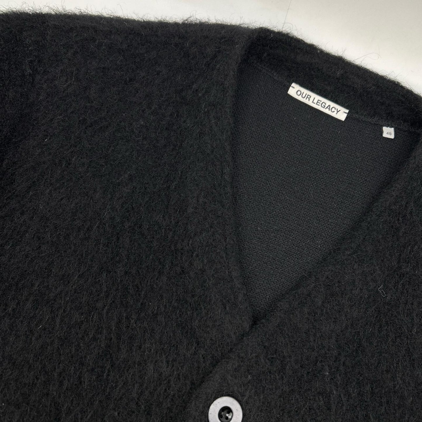 OurLegacy Black Wool Cardigan Size L