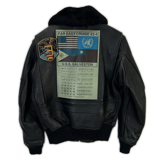 AVIREX G-1 Top Gun Leather Jacket Black Size M