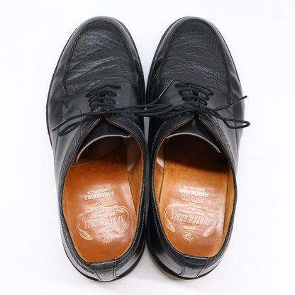 SCOTCH GRAIN Black Leather U-Tip Shoes Sneakers Size 24.5