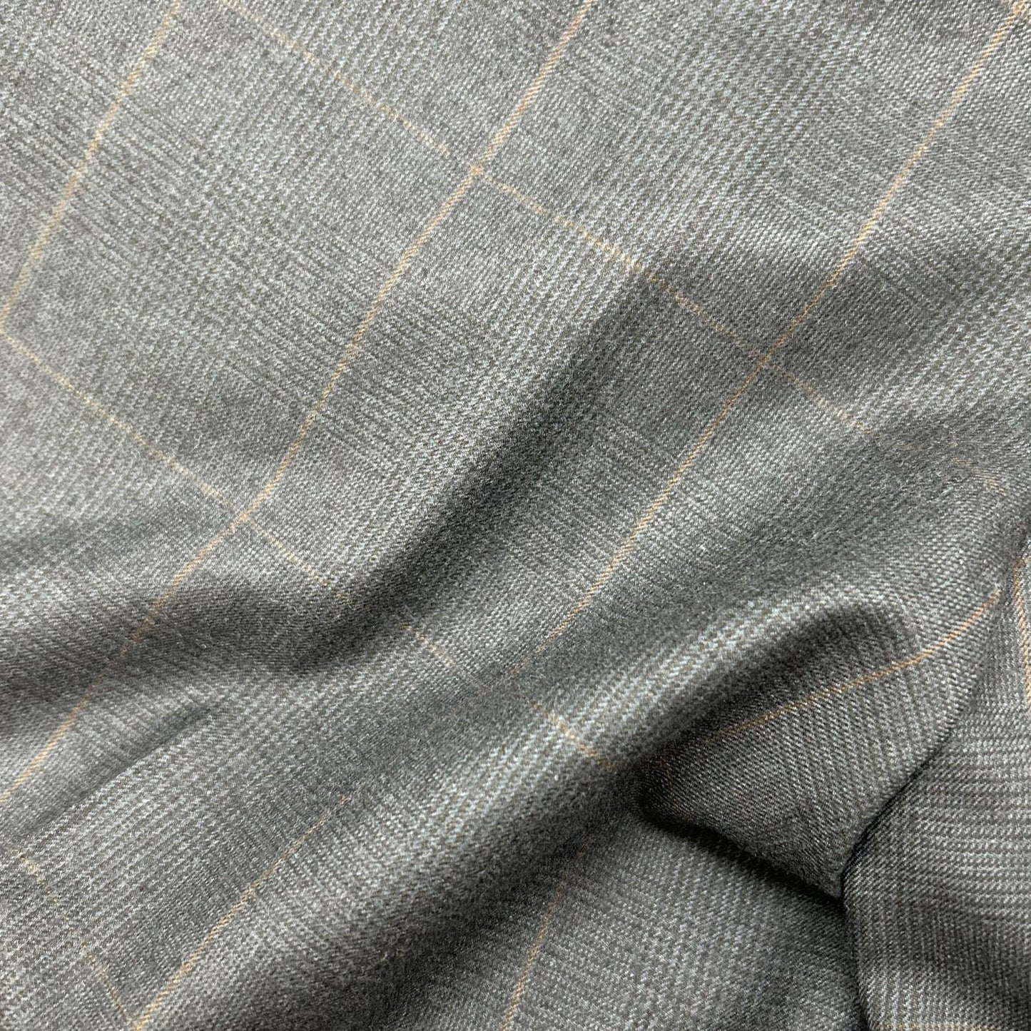 STRASBURGO x Zegna Navy Wool Check Suit Size 36R