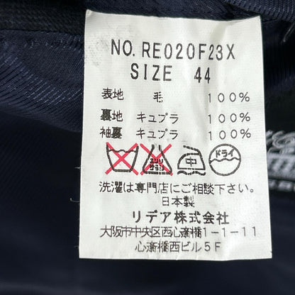 STRASBURGO x Zegna Navy Wool Check Suit Size 36R