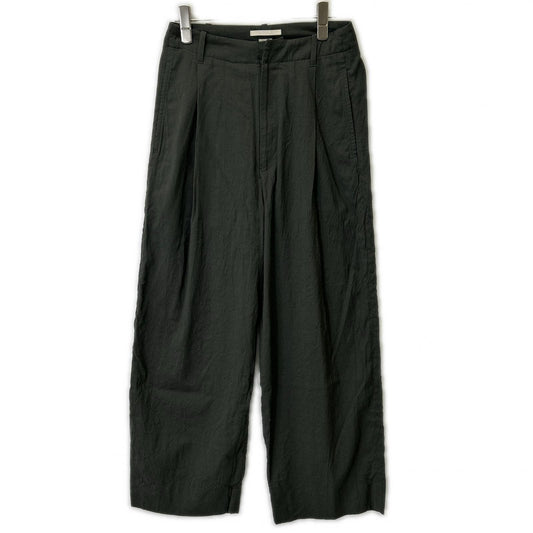 blurhms Khaki Wool Rayon Silk Wide Slacks Size 00