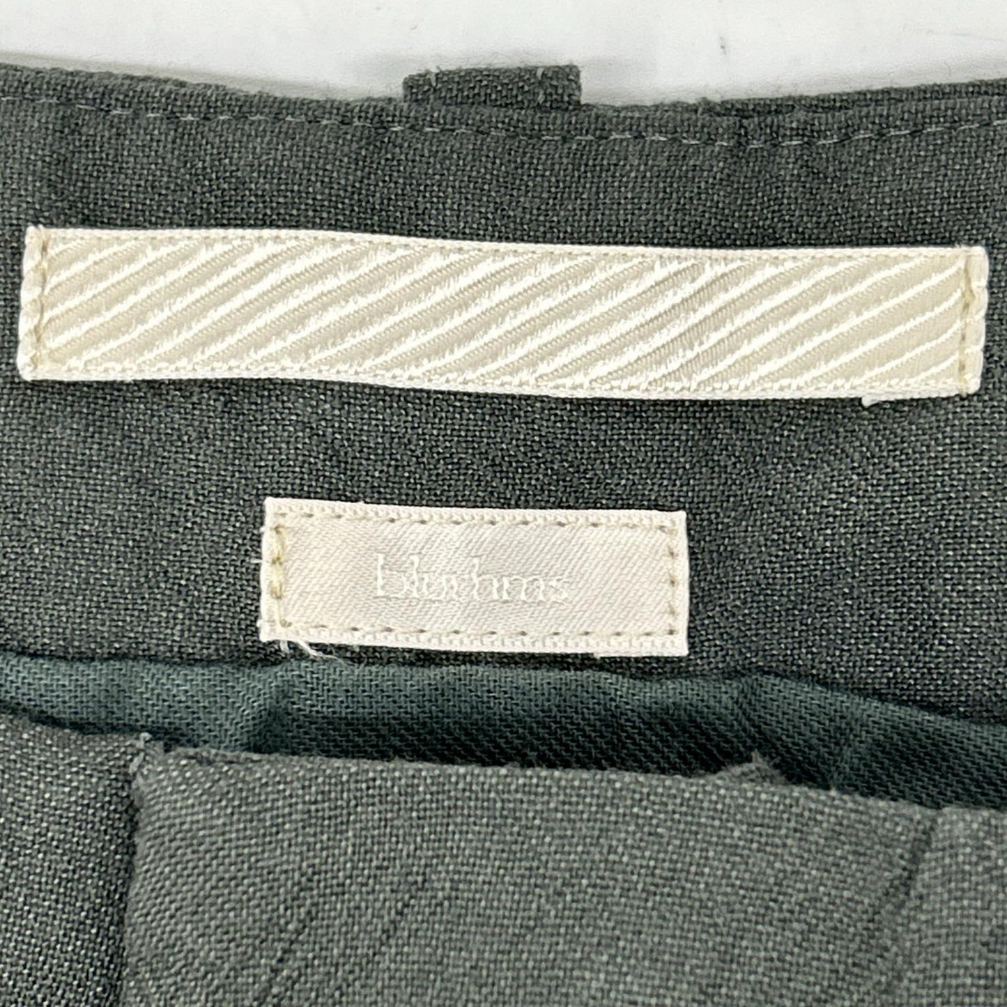 blurhms Khaki Wool Rayon Silk Wide Slacks Size 00