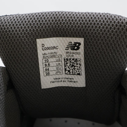 NEW BALANCE U2002RC Suede/Mesh Sneakers Black/Gray Size 10