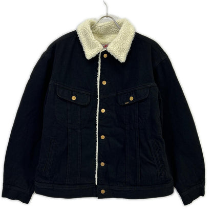 Lee LM0725 Black Fleece-Lined Denim Jacket Size XL