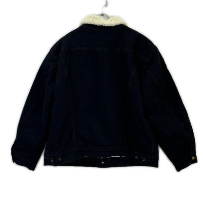 Lee LM0725 Black Fleece-Lined Denim Jacket Size XL