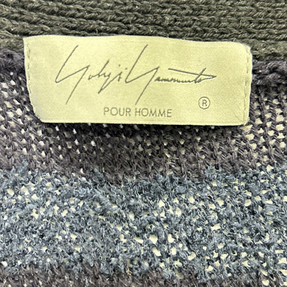 Yohji Yamamoto POUR HOMME 24SS HS-K73-092 Border Long Size 3