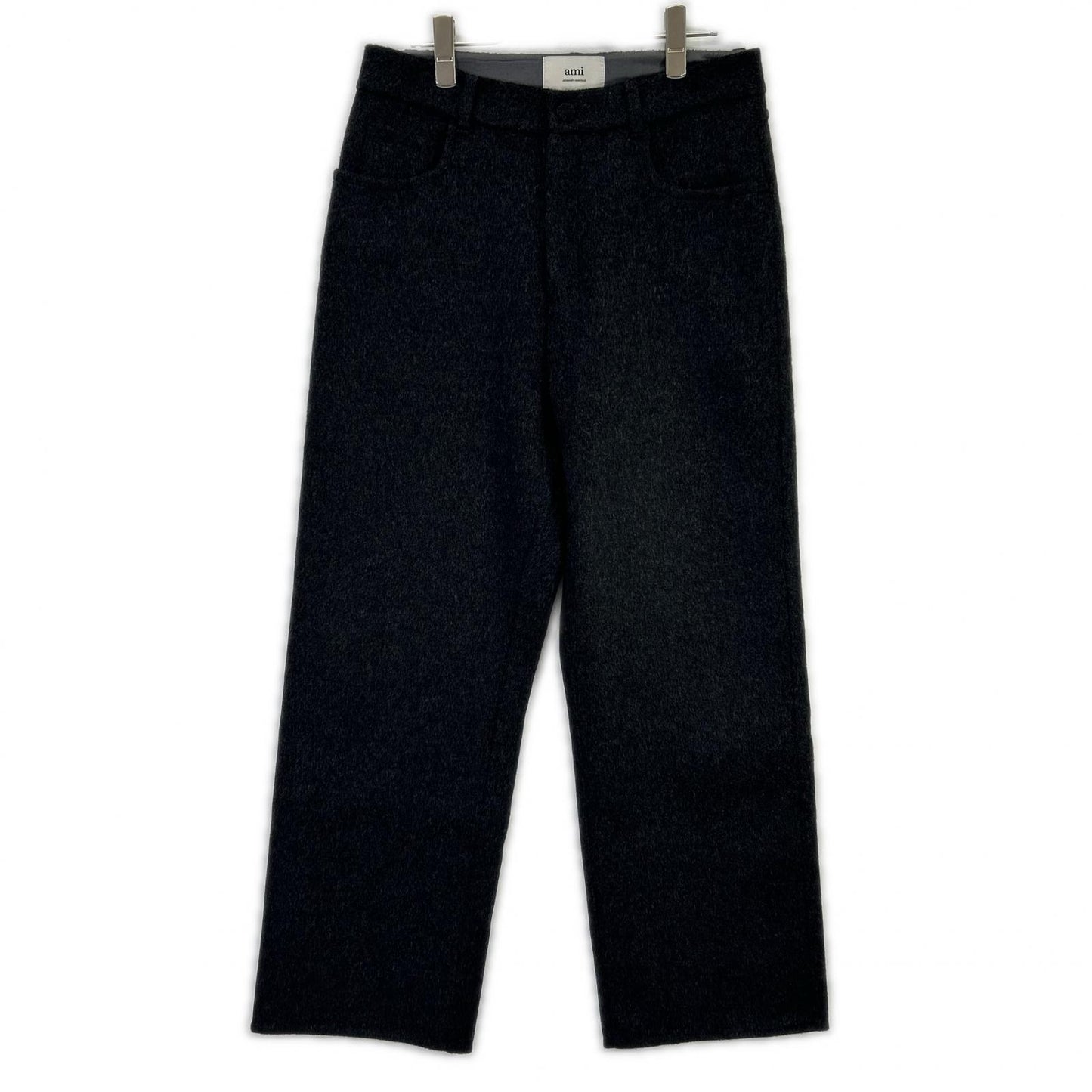 AMI Alexandre Mattiussi 25AW Gray Wool Silk Slacks Size S