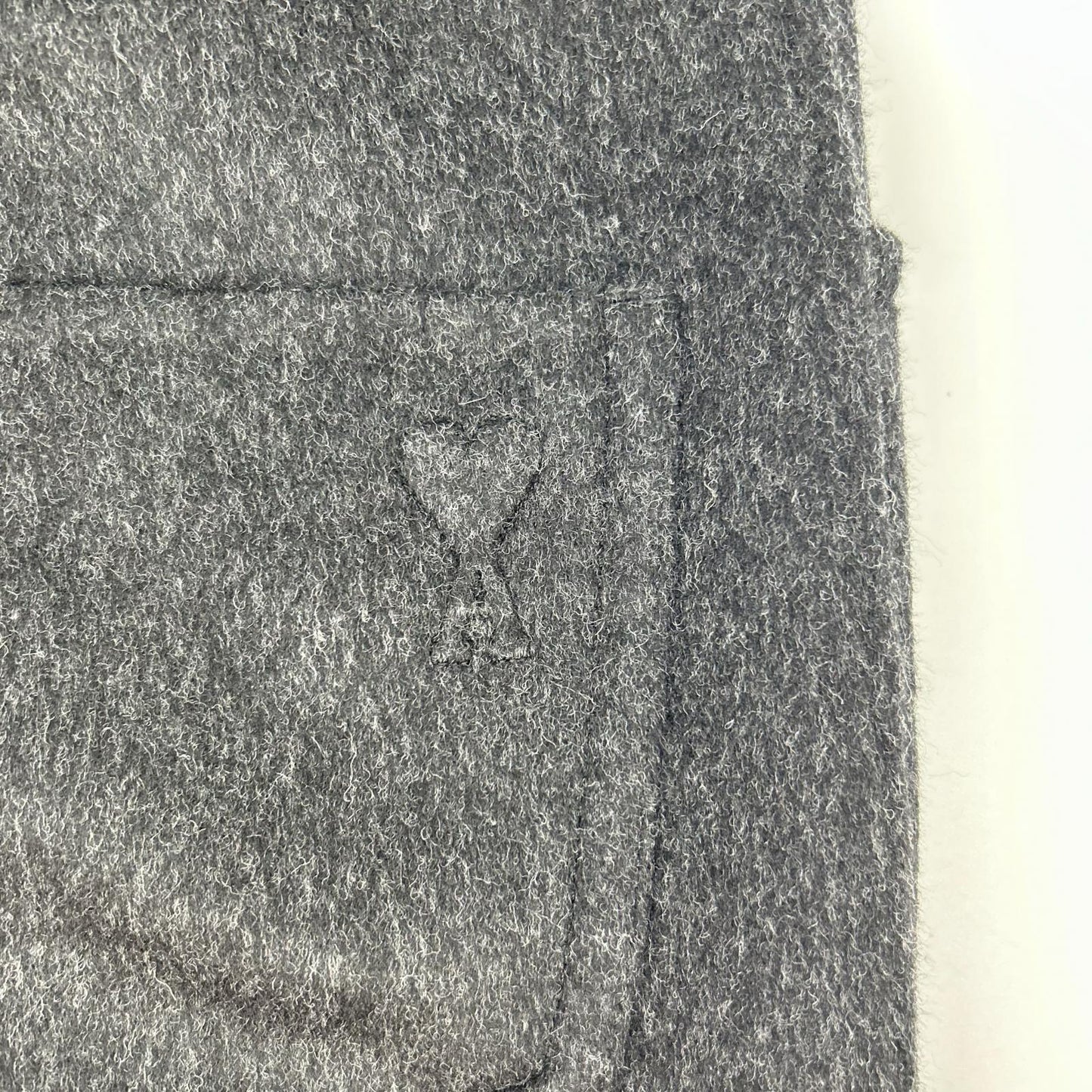 AMI Alexandre Mattiussi 25AW Gray Wool Silk Slacks Size S