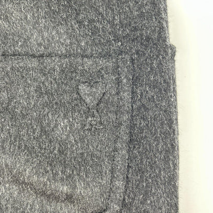 AMI Alexandre Mattiussi 25AW Gray Wool Silk Slacks Size S