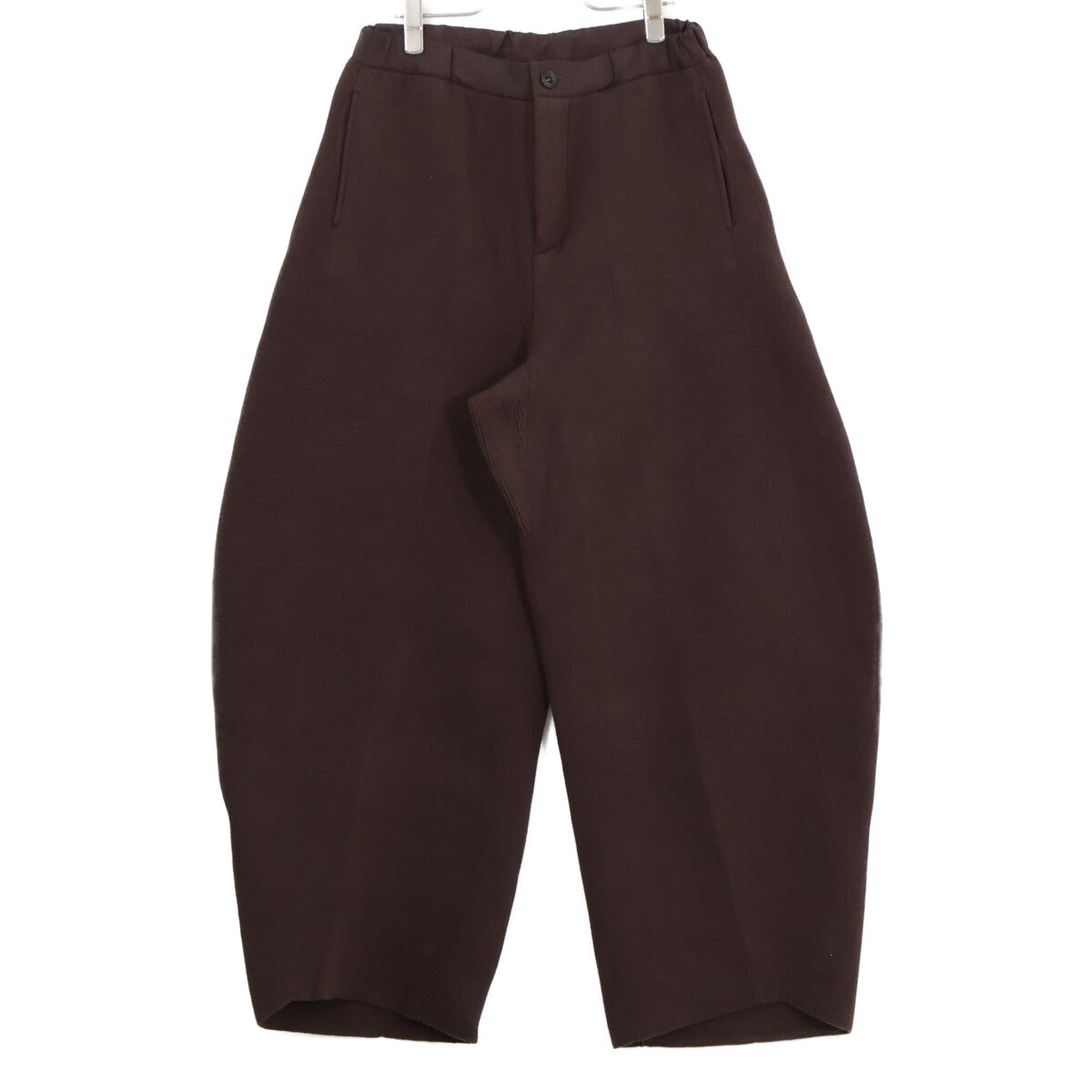 sacai Cotton Cashmere Knit Pants Brown Size O