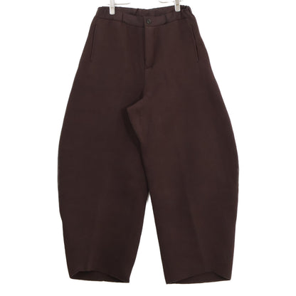 sacai Cotton Cashmere Knit Pants Brown Size O