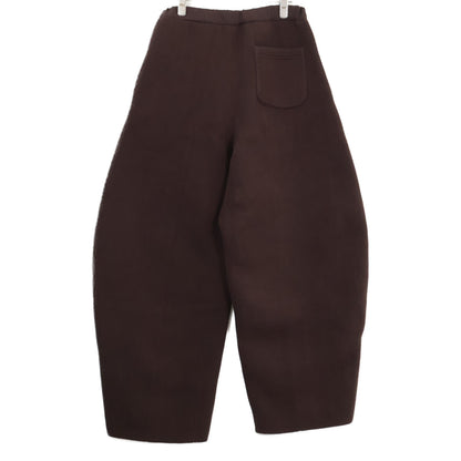 sacai Cotton Cashmere Knit Pants Brown Size O