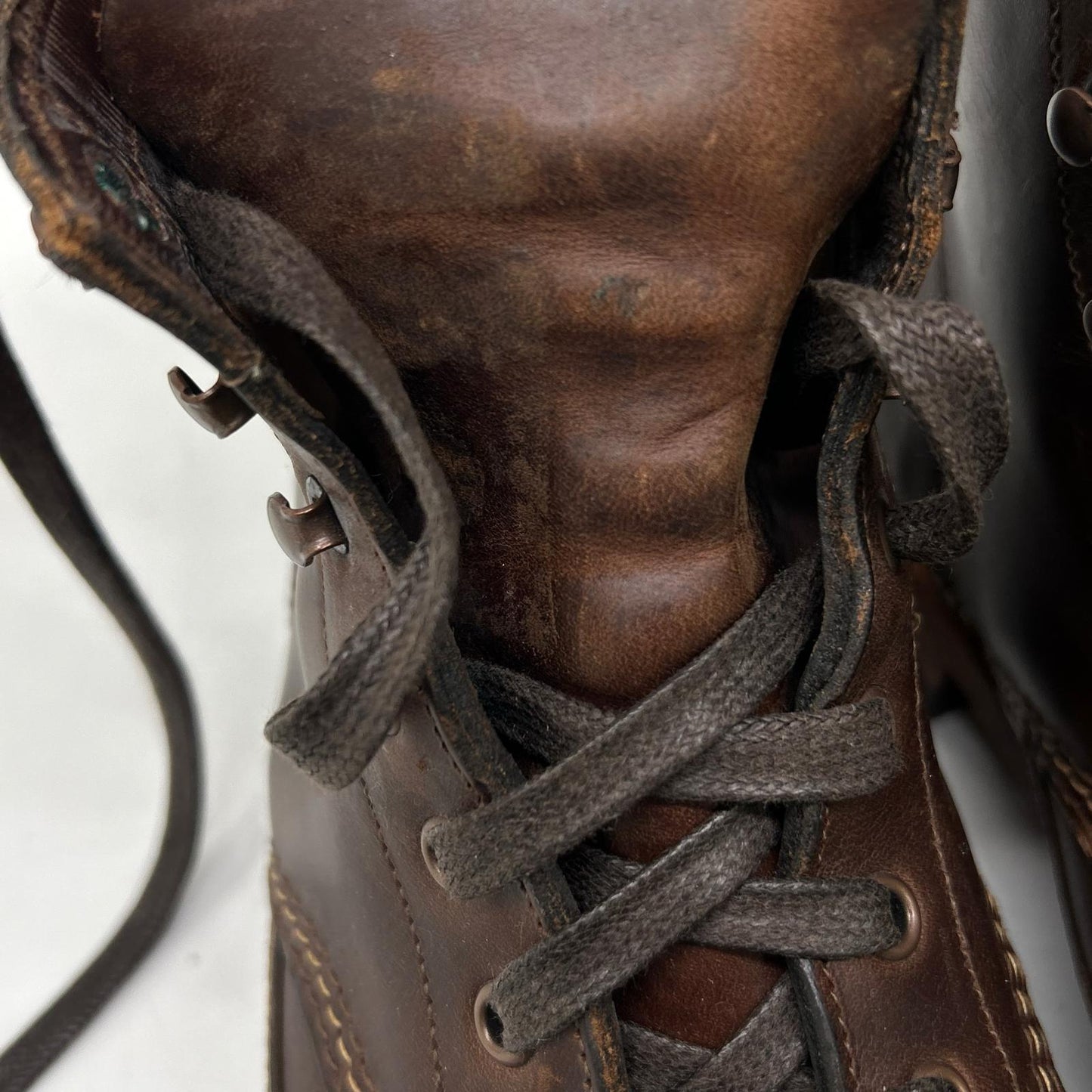WOLVERINE 1000 Mile Leather Boots Brown Size 8
