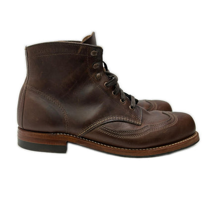 WOLVERINE 1000 Mile Leather Boots Brown Size 8