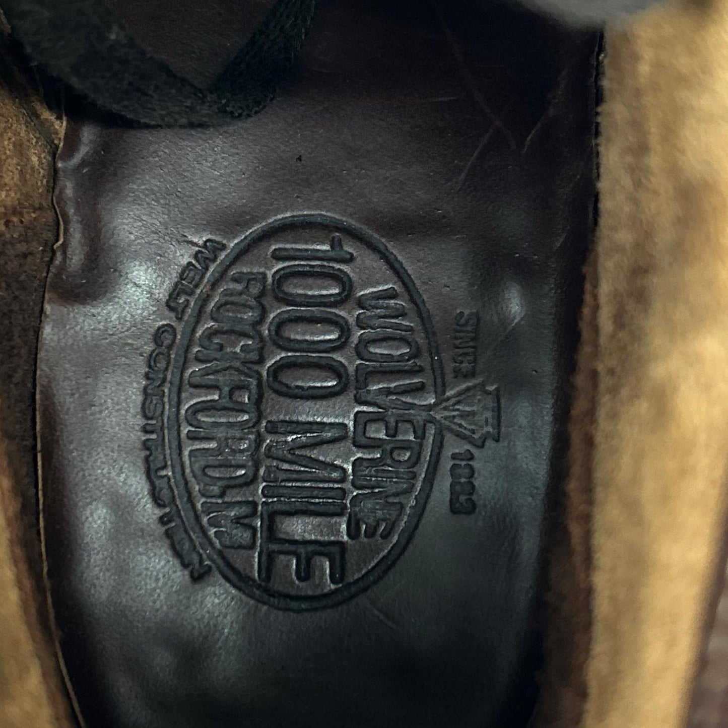 WOLVERINE 1000 Mile Leather Boots Brown Size 8