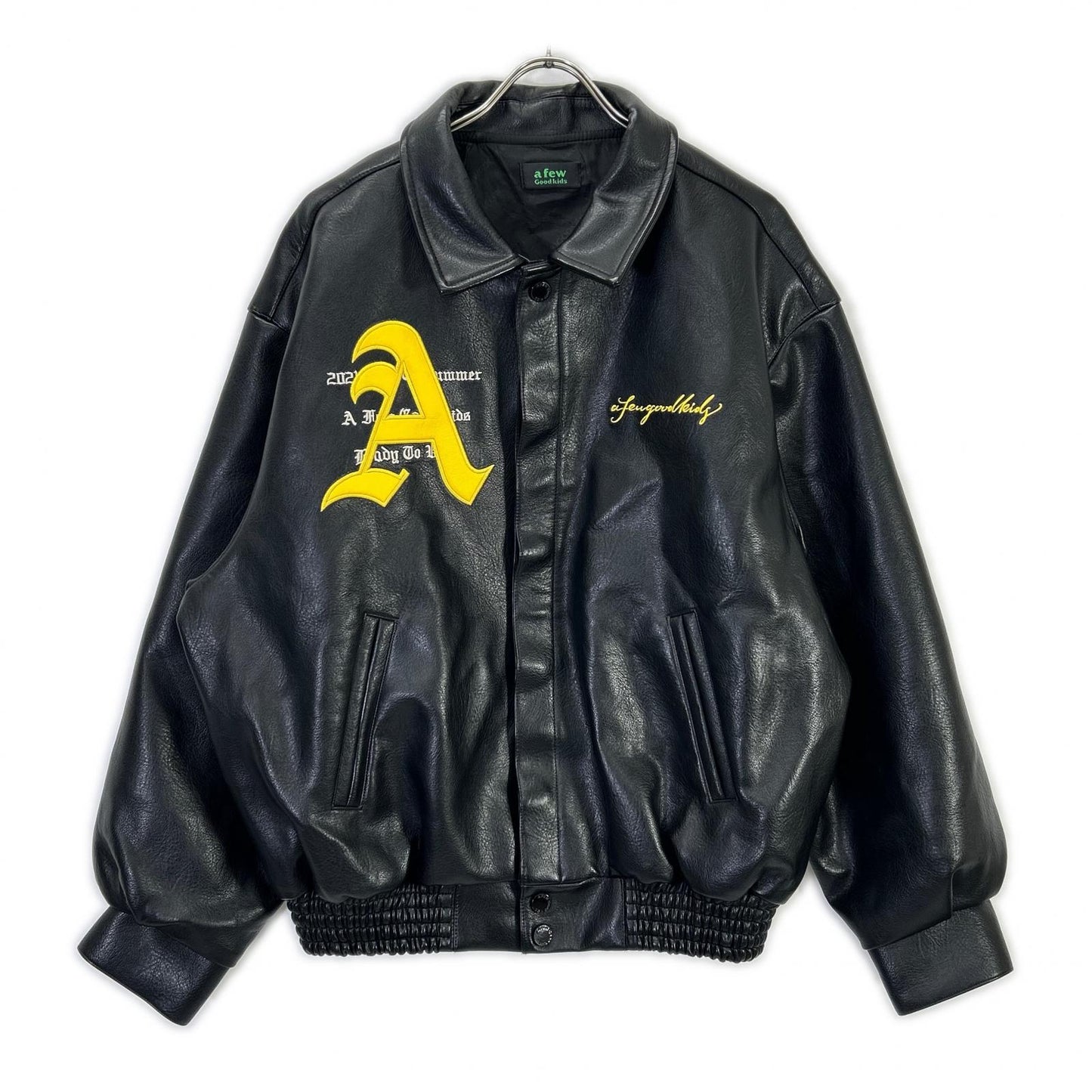 a few Good kids AFGK Faux Leather Jacket Black Size M