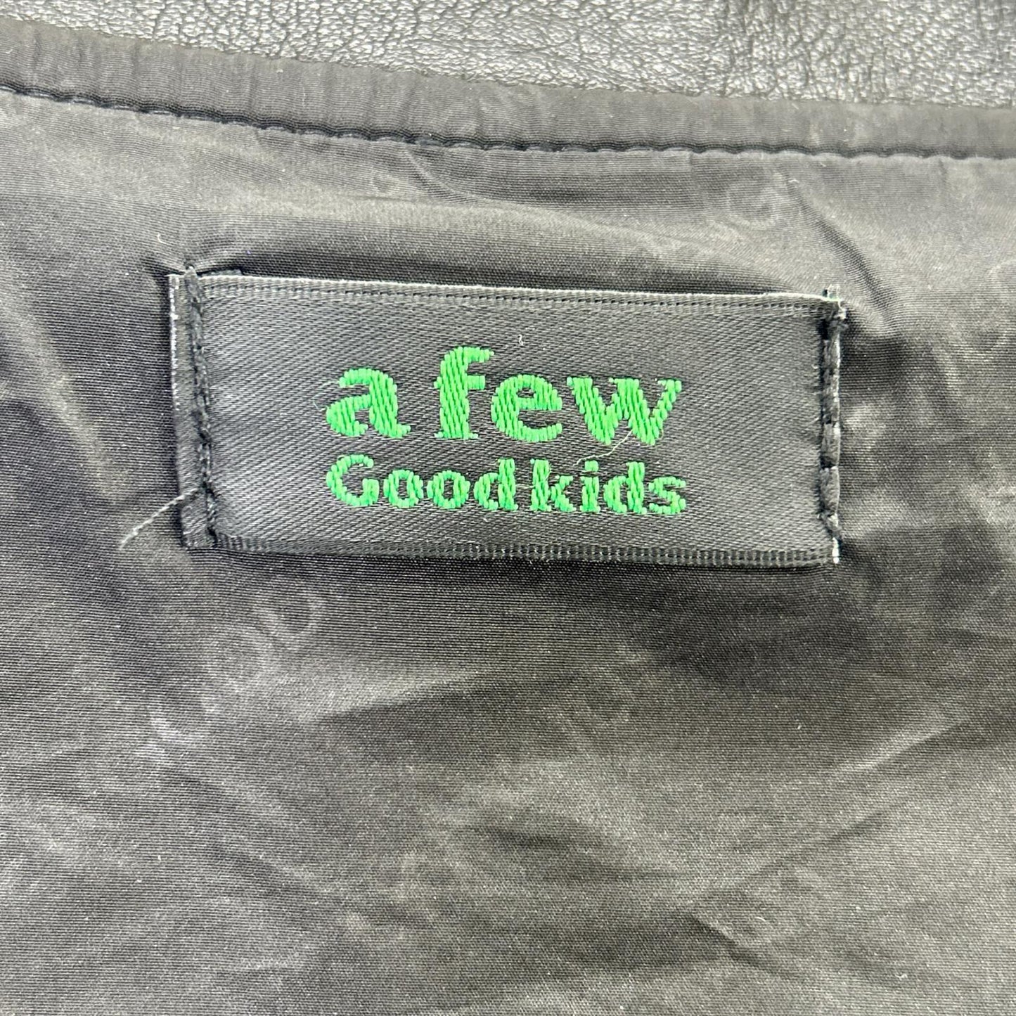 a few Good kids AFGK Faux Leather Jacket Black Size M