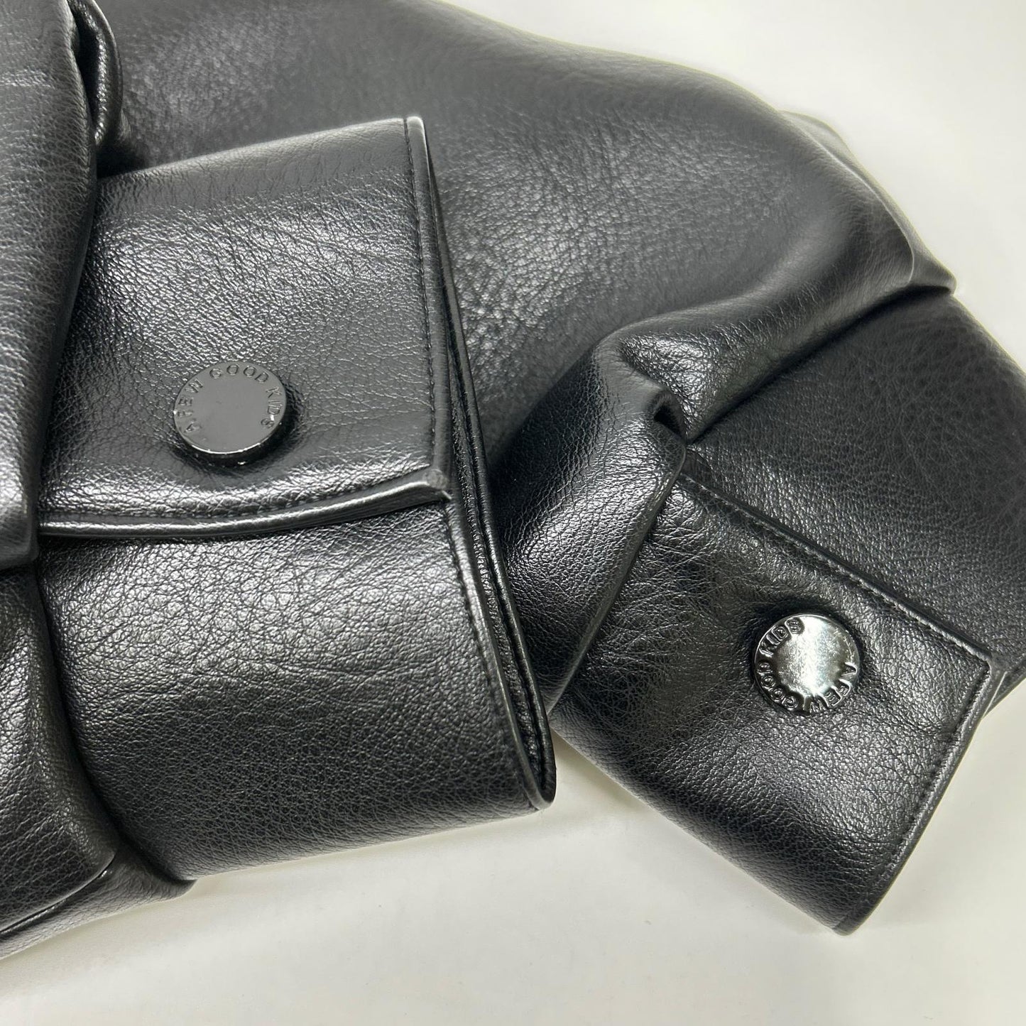 a few Good kids AFGK Faux Leather Jacket Black Size M