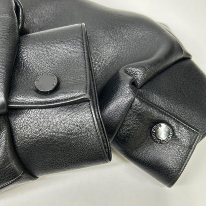 a few Good kids AFGK Faux Leather Jacket Black Size M