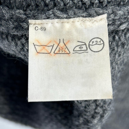 PoloSportRalphLauren 90s Gray V-Neck Wool Knit Polo Size M