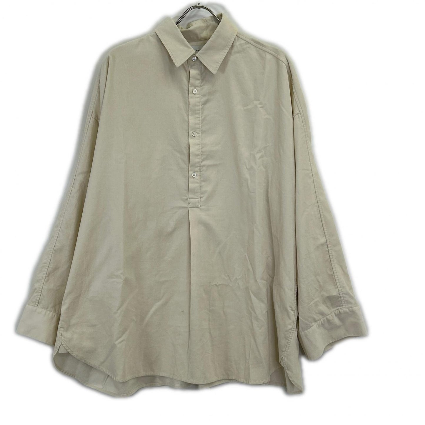 Graphpaper Suvin Corduroy Regular Sleeve Ivory Size F