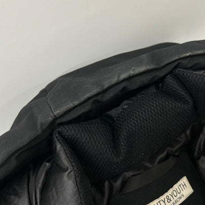 B&Y U-ARROWS Komatsu Matere Down Jacket Black Size M