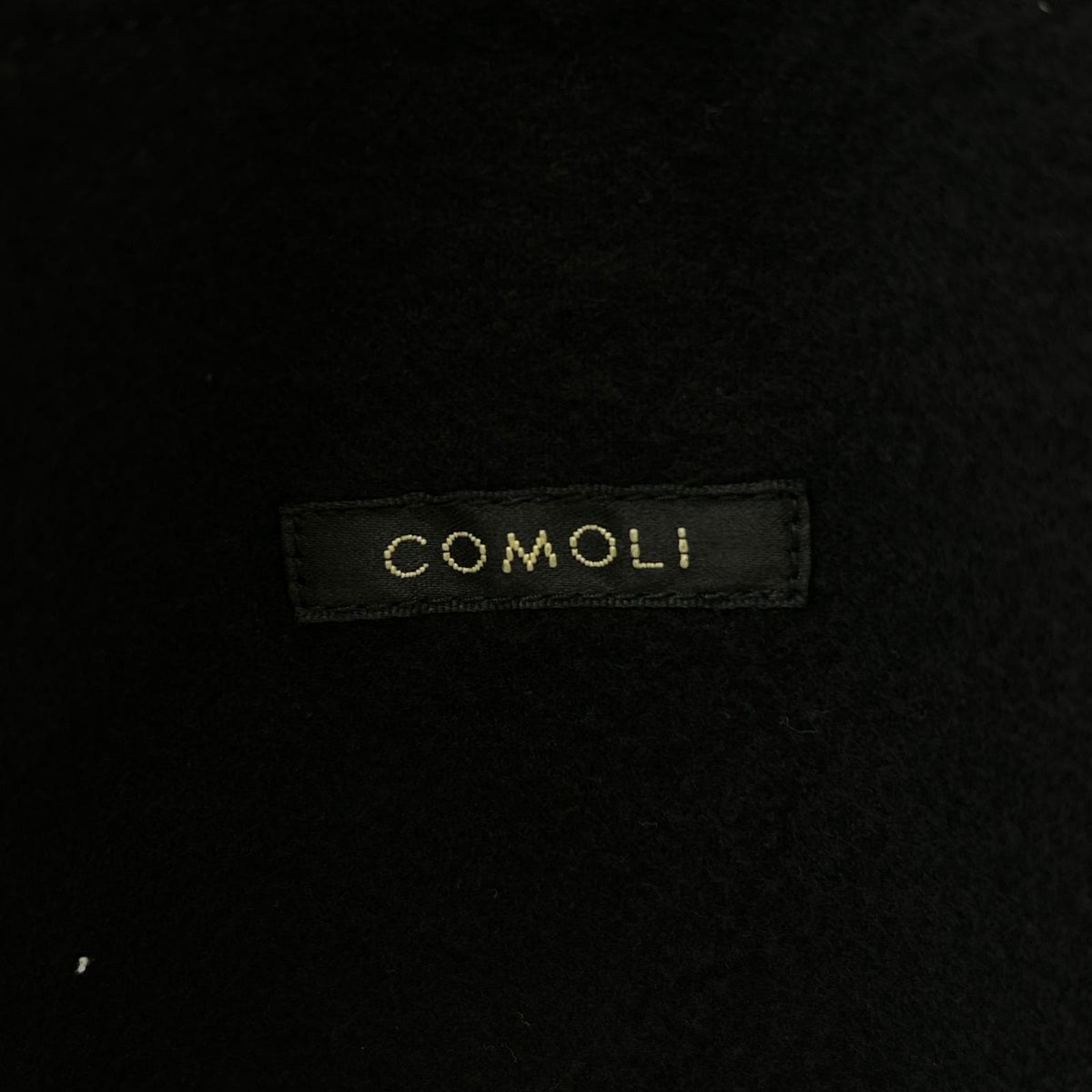 COMOLI 25AW 13.5oz Black Denim Zip Hoodie Jacket Size 3