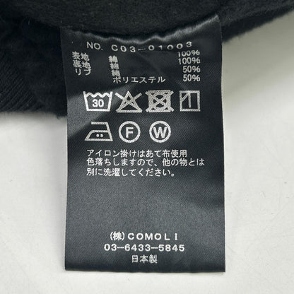 COMOLI 25AW 13.5oz Black Denim Zip Hoodie Jacket Size 3
