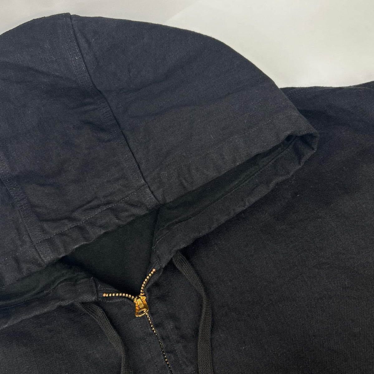 COMOLI 25AW 13.5oz Black Denim Zip Hoodie Jacket Size 3
