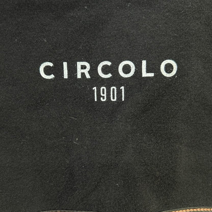 CIRCOLO 2B Cotton Jersey Jacket Black Size 46