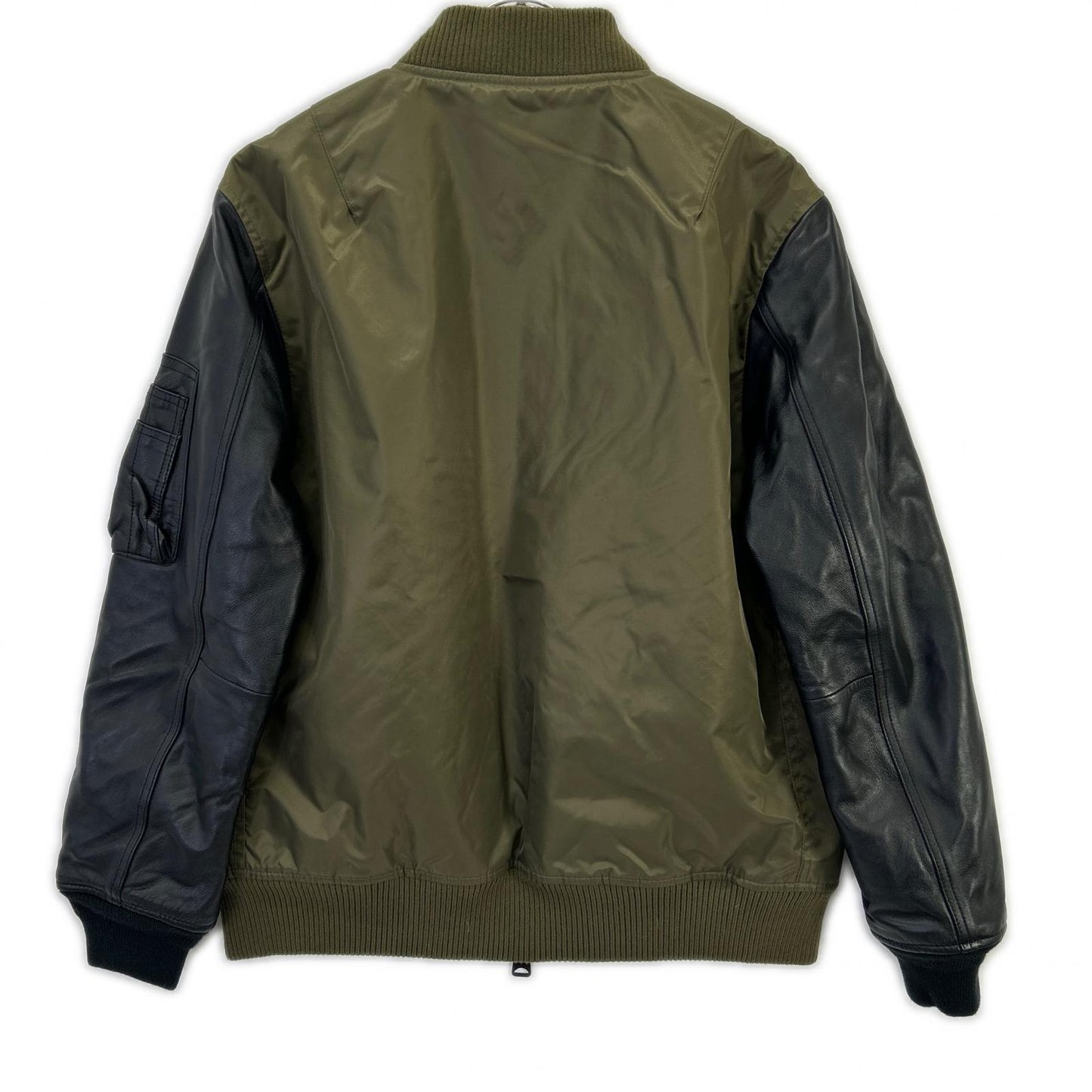 MMMMM M23010M22-1 Lamb Nylon MA-1 Bomber Khaki Size M