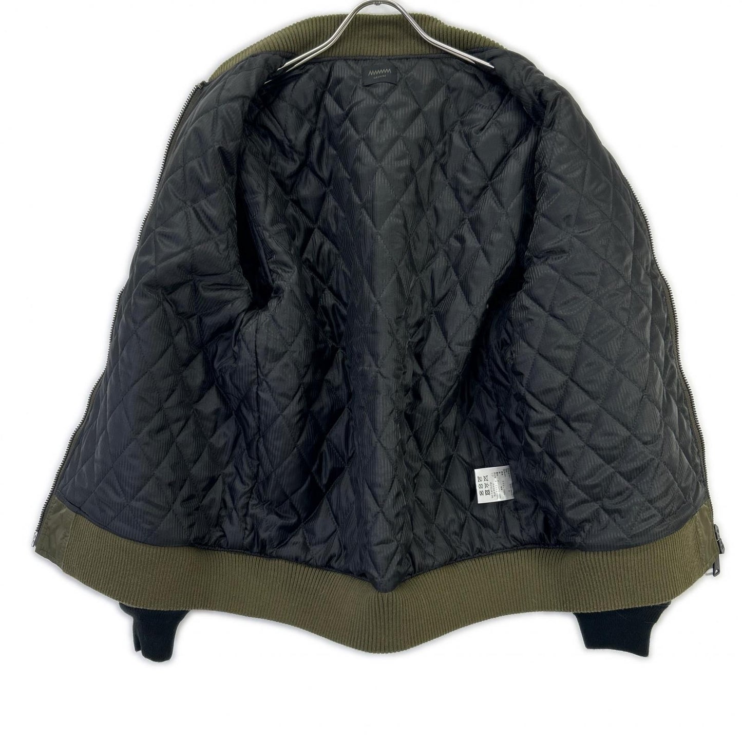 MMMMM M23010M22-1 Lamb Nylon MA-1 Bomber Khaki Size M