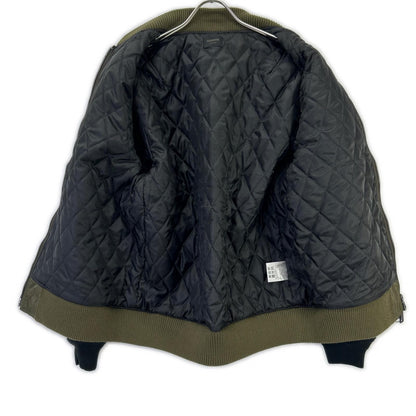MMMMM M23010M22-1 Lamb Nylon MA-1 Bomber Khaki Size M