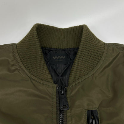 MMMMM M23010M22-1 Lamb Nylon MA-1 Bomber Khaki Size M