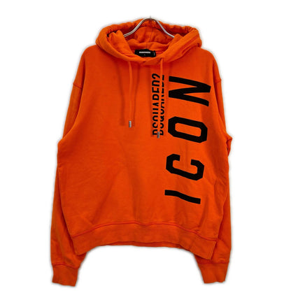 DSQUARED S79GU0065 S25516 ICON Logo Hoodie Orange Size L