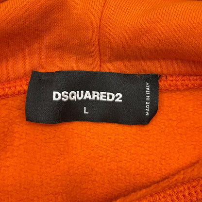 DSQUARED S79GU0065 S25516 ICON Logo Hoodie Orange Size L