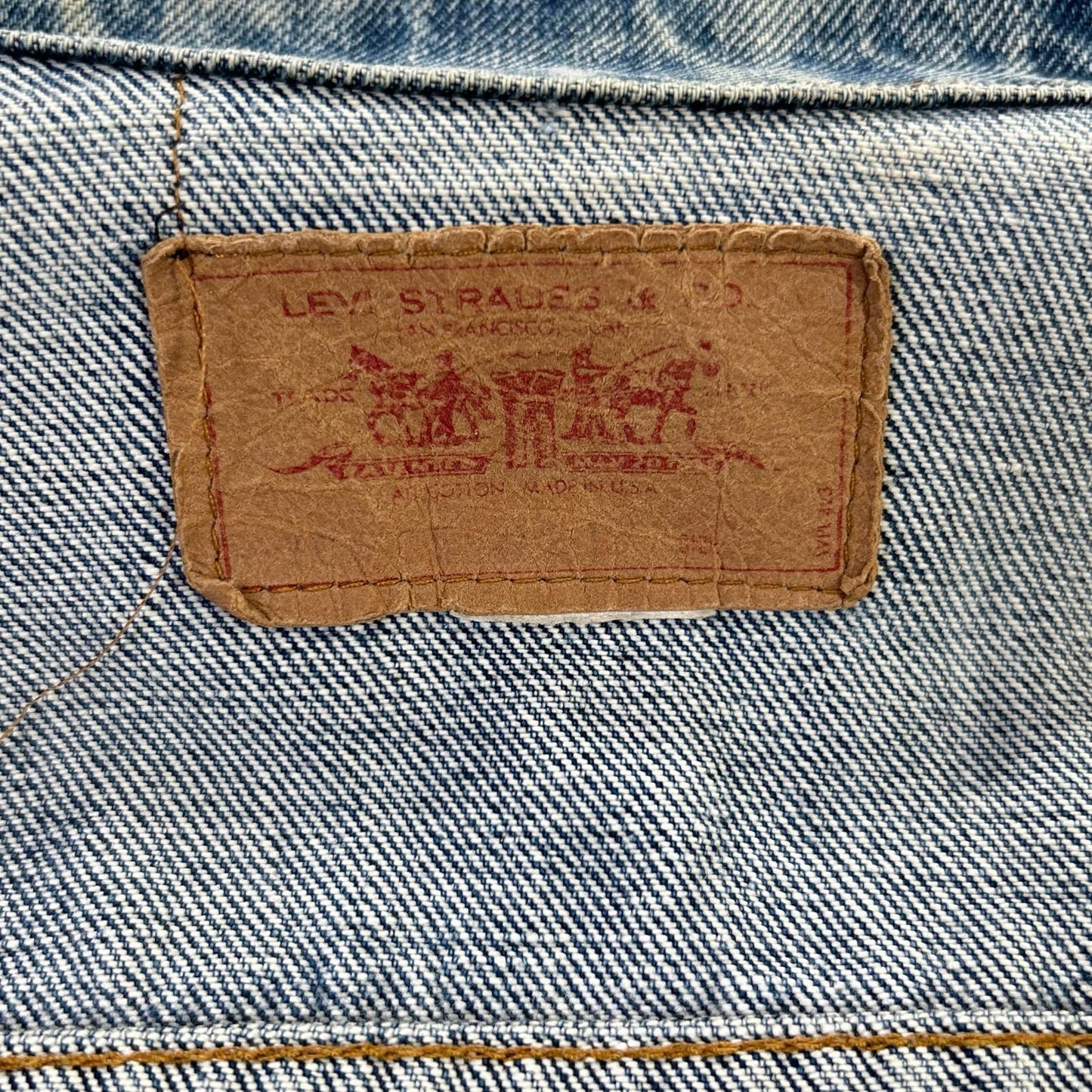 LEVI'S 70s 4th Type Denim Jacket Blue Size 38