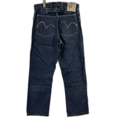 EVISU 2501 Cow Tag Seagull Cinch-back Jeans Size 32x35 Size 32×35