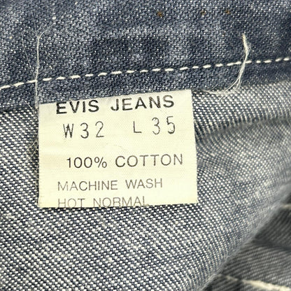 EVISU 2501 Cow Tag Seagull Cinch-back Jeans Size 32x35 Size 32×35