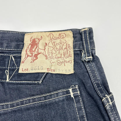 EVISU 2501 Cow Tag Seagull Cinch-back Jeans Size 32x35 Size 32×35